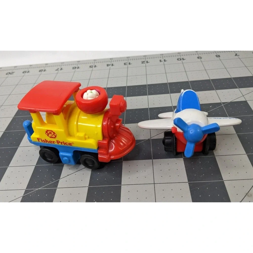 Fisher‎ Price Flip Track Train Airplane Car Vehicle Lot